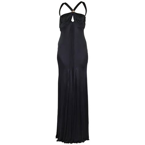 versace open back gown saks|Women's Designer Clothes .